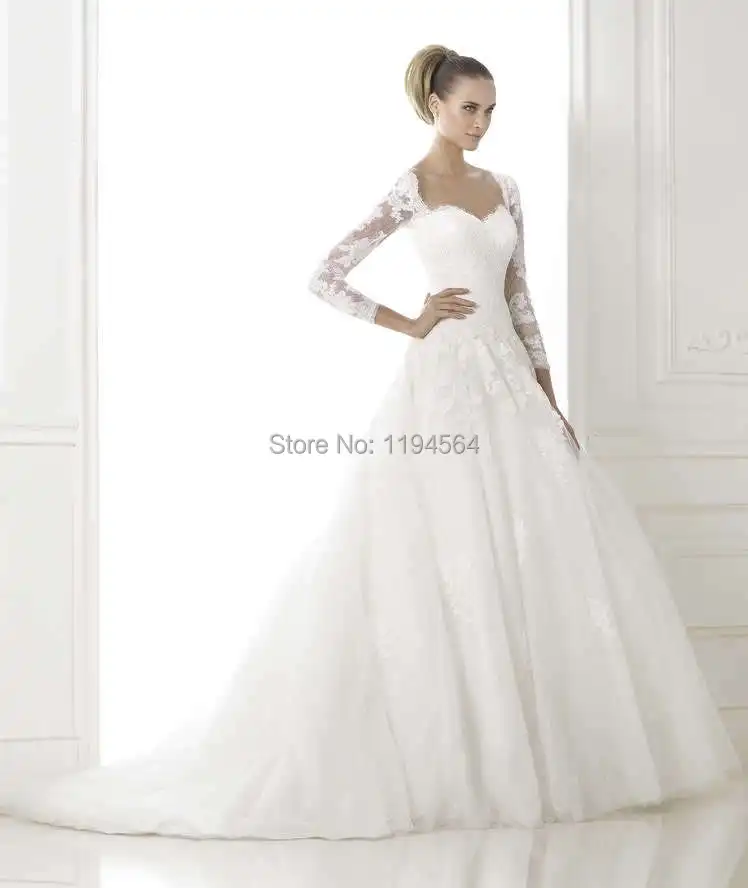 Corset Wedding Dress with Sleeves