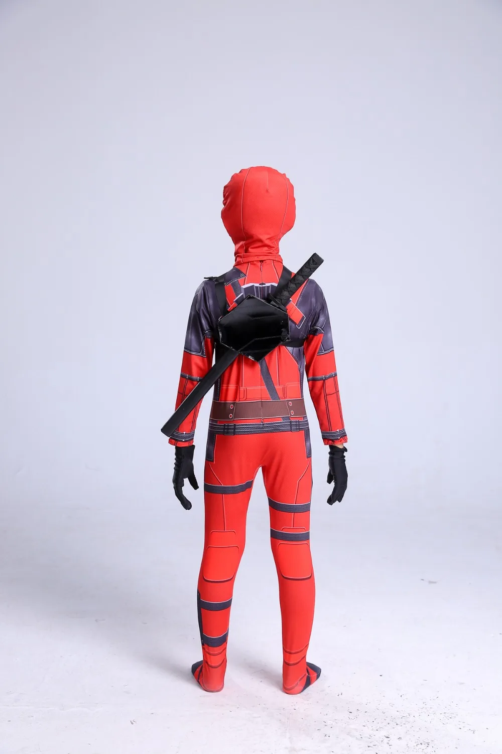 Free shipping Kid Deadpool Costume with Mask Superhero cosplay Suit Boy One Piece Full Bodysuit Halloween kid costumes for party Free shipping Kid Deadpool Costume with Mask Superhero cosplay Suit Boy One Piece Full Bodysuit Halloween kid costumes for party