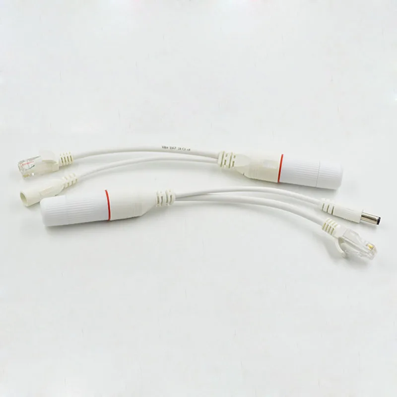 4 шт (2 пары) разъем POE кабель-адаптер RJ45 сепаратор POE + POE Splitter Kit Мощность Over Ethernet POE Камера адаптер Водонепроницаемый