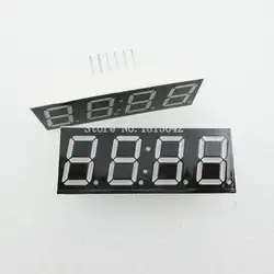 5 шт./лот общий анод 4bit 4 бит цифровой трубки дюймов 0,56 светодио дный дюймов красный светодиод с часами Цифра 7 сегмент (часы)