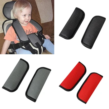 

2pair Car Baby Child Safety Seat Belt Shoulder Cover Protector For Baby Stroller Protection Crotch Seat Belt Cover Car Styling