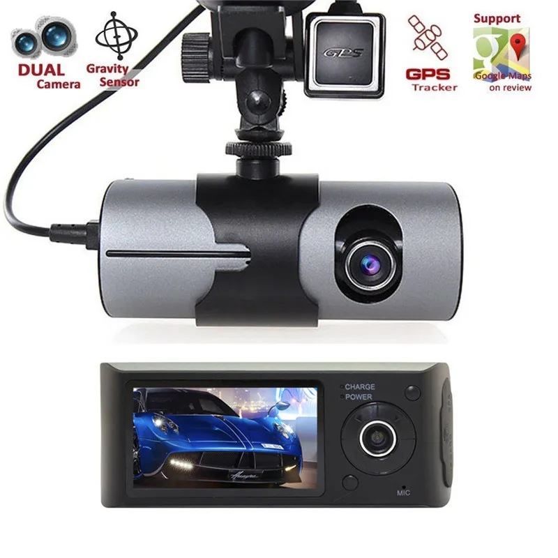 2," ЖК-дисплей Двойной Ультра Широкий формат Lens1080P HD gps G-Сенсор Автомобильный видеорегистратор автомобиля Камера Регистраторы Горячее предложение регистраторы стайлинга автомобилей