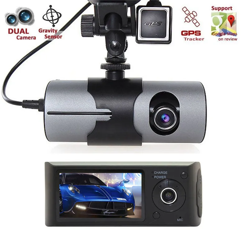 

2.7" LCD Dual Ultra Wide Angle Lens1080P HD GPS G-Sensor CAR DVR Vehicle Video Camera Recorder 2018 Hot New Dash Cam Car Styling