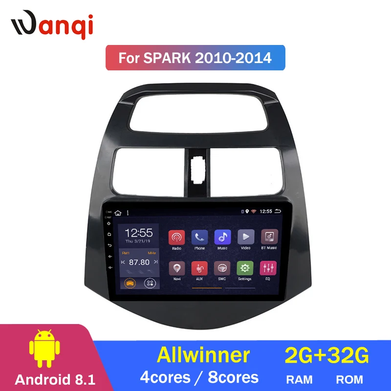 Excellent 2G RAM 32G ROM android 8.1 Car DVD GPS Navigation Player Stereo For CHEVROLET 2010 2011 2012 -2014 Spark Beat 2