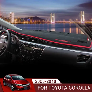 

For Toyota Corolla 2008-2013 2014 2015 2016 2017 2018 Car Dashboard Avoid Light Pad Instrument Platform Desk Cover Mats Carpets