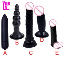 YUELV 5 Style Mini Silicone Anal Plug Dildo Artificial Penis For Beginners Vibrator Butt Plug Vaginal Massage Sex Toys For Women
