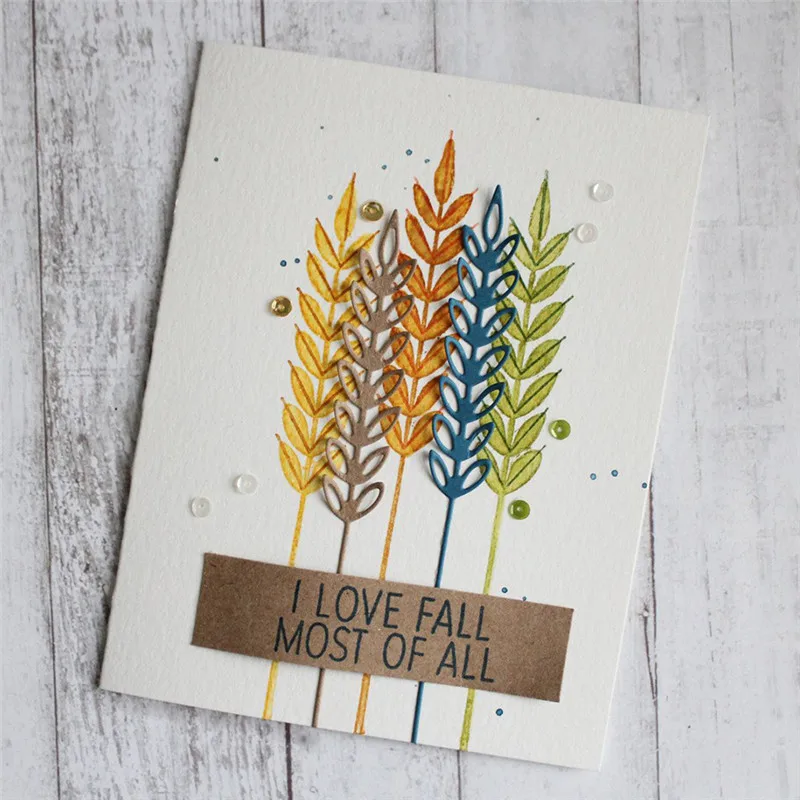 

GJCrafts Autumn Harvest Background Dies Metal Cutting Dies for Scrapbooking Card Making Album Embossing Crafts Stencil Die Cuts