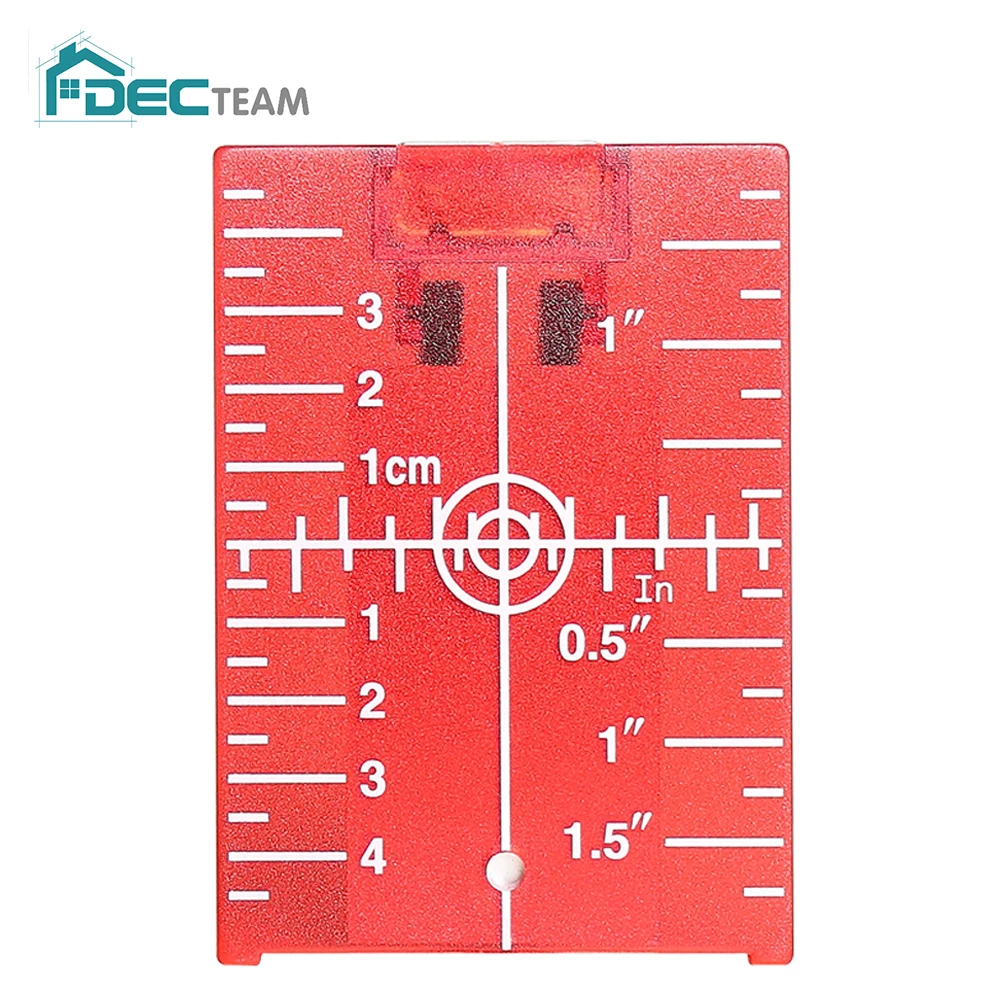 

DEC TEAM Magnetic Laser Target Board Card Plate for Red Laser Level New suitable for Indoor & Outdoor