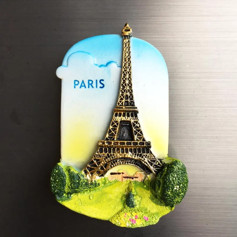 

Creative Eiffel Tower Pattern Refrigerator Sticker France Paris Landscape Fridge Magnet Home Decor Travel Gifts Wholesale