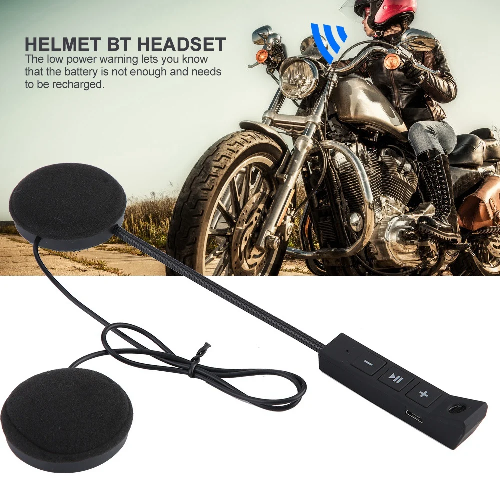 Intercomunicador bluetooth para motocicleta 1 Пара мотоциклетный шлем гарнитура BT колонки для наушников Поддержка громкой связи