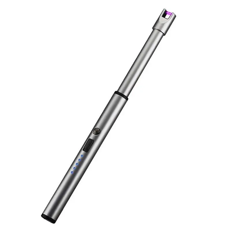 

Windproof Lighter USB Rechargeable Candle Lighter Arc Windproof Electric Kitchen Lighter Outdoor Barbecue Tools