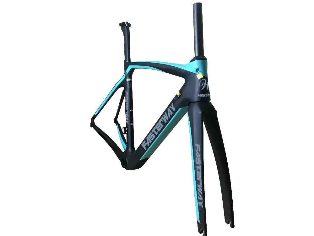 Sale disc brake fasterway XR4 celeste blue with black carbon road frame bike frameset:carbon bike Frame+Seatpost+Fork+Clamp+Headset 3 Sale disc brake fasterway XR4 celeste blue with black carbon road frame bike frameset:carbon bike Frame+Seatpost+Fork+Clamp+Headset 3