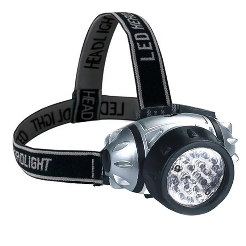  Camping Hiking Biking Lights 19 LED Headlamp Flashlight Head Light Lamp Torch Bicycle Accessories fahrrad licht #35S10 (1)