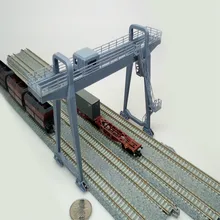 N соотношение 1/150 160 поезд железнодорожный песок стол сцена модель козлового крана Грузовой терминал