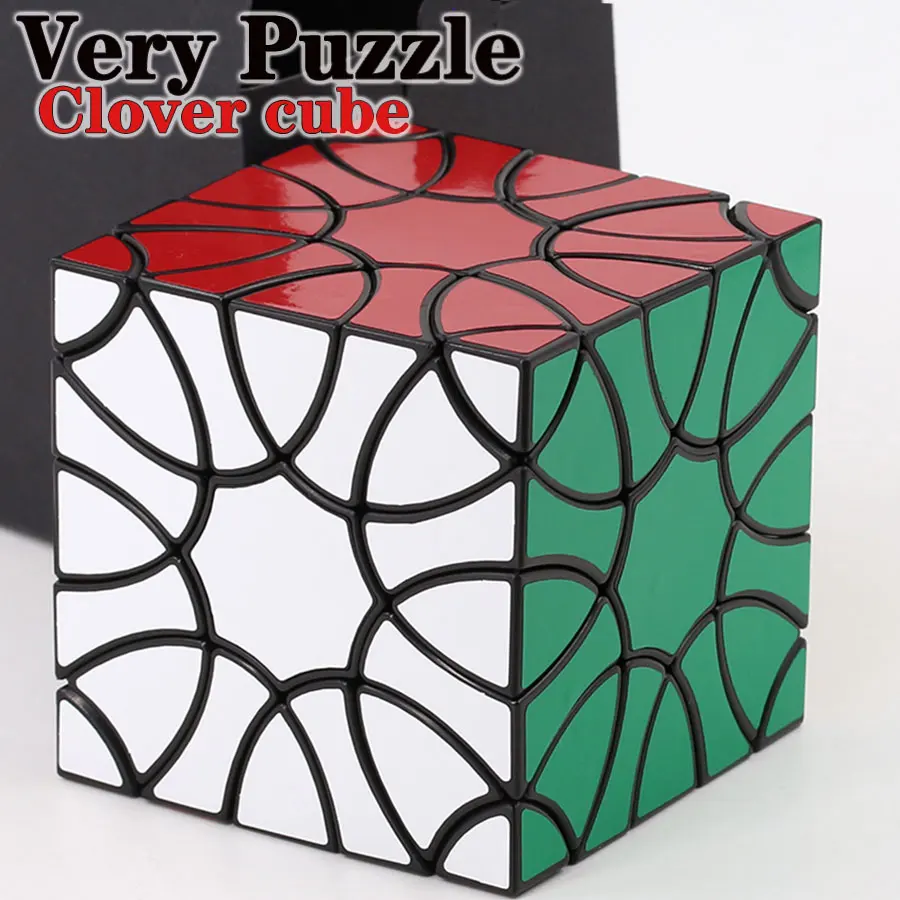

Magic cube puzzle VeryPuzzle Clover cube cloverleaf structure trefoil master collection must strange shape romantic logic gift Z