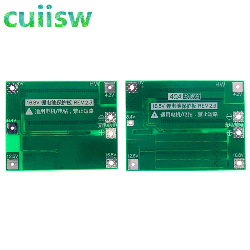 4S 40A Li-ion Lithium Battery Protection Board 18650 Charger PCB BMS For Drill Motor 14.8V 16.8V Enhance/Balance