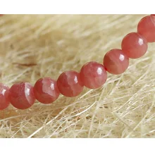 Со скидкой натуральный красный Родохрозит стрейч готовой браслет круглые бусины 5,5 мм Ювелирные изделия маленькие бусины
