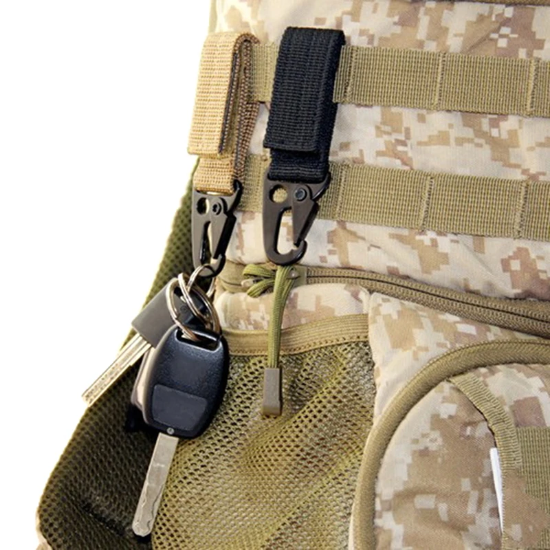 Olecranon Molle крюк снаряжение для выживания EDC Военный нейлоновый брелок застежка