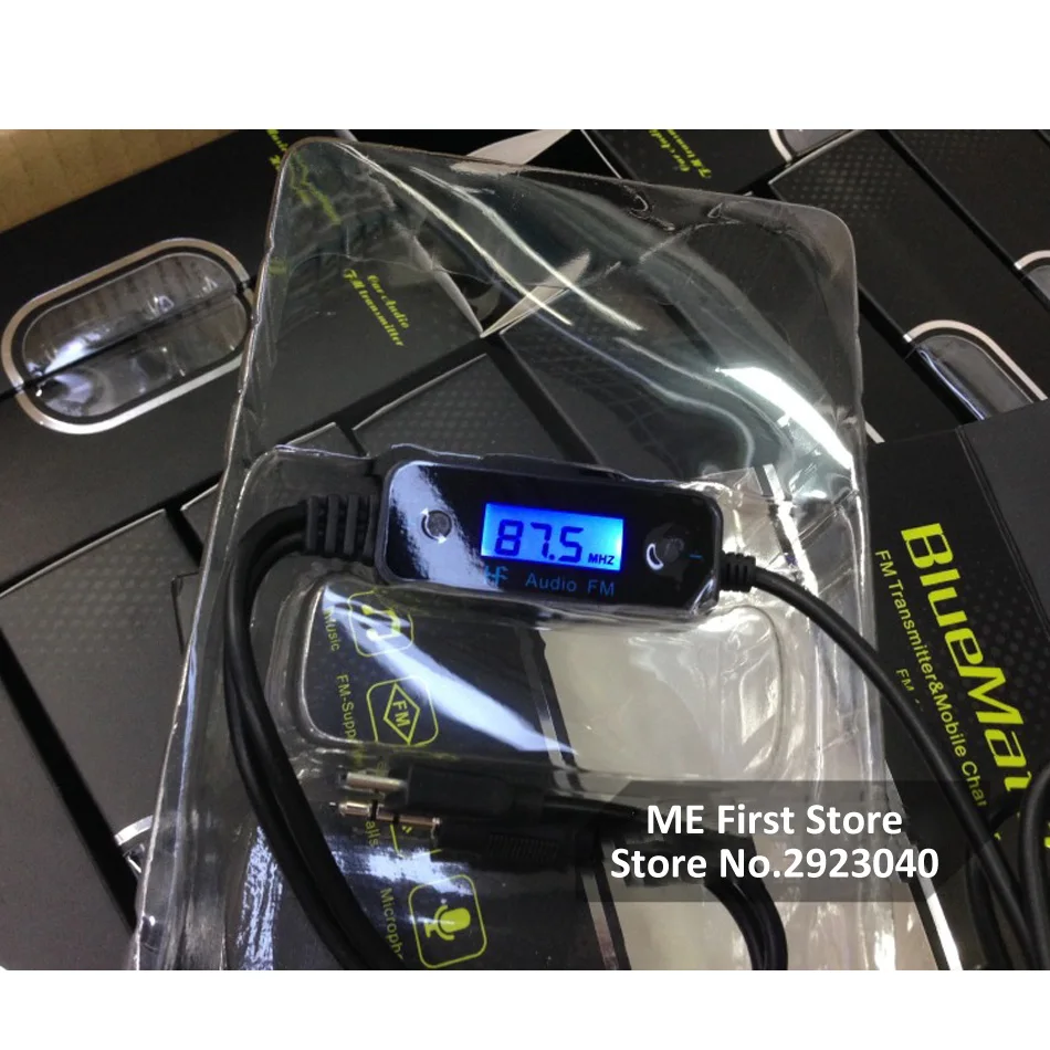 Автомобильный MP3-плеер Беспроводной fm-передатчик громкой автомобильный комплект fm-радиопередатчик FM модулятор 3,5 мм Музыка адаптер с светодиодный Дисплей