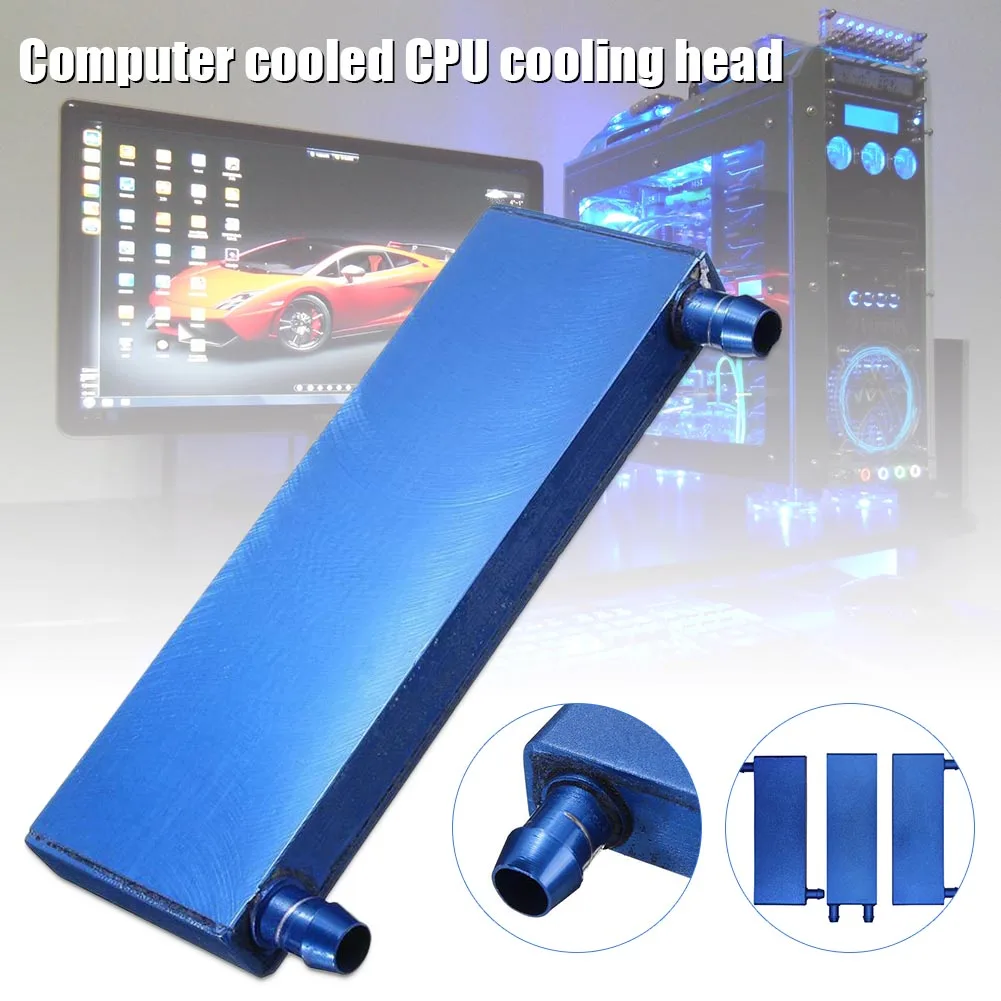 

New Hot Aluminium Water Cooling Block 120mm Width Heatsink Block Liquid Cooler for CPU