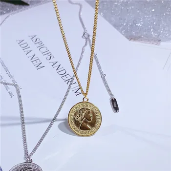 

2019 New Arrival Designer Head Sculpture Lucky Tree Pendant Pure 925 Sterling Silver Women Trendy Statement Chain Necklace