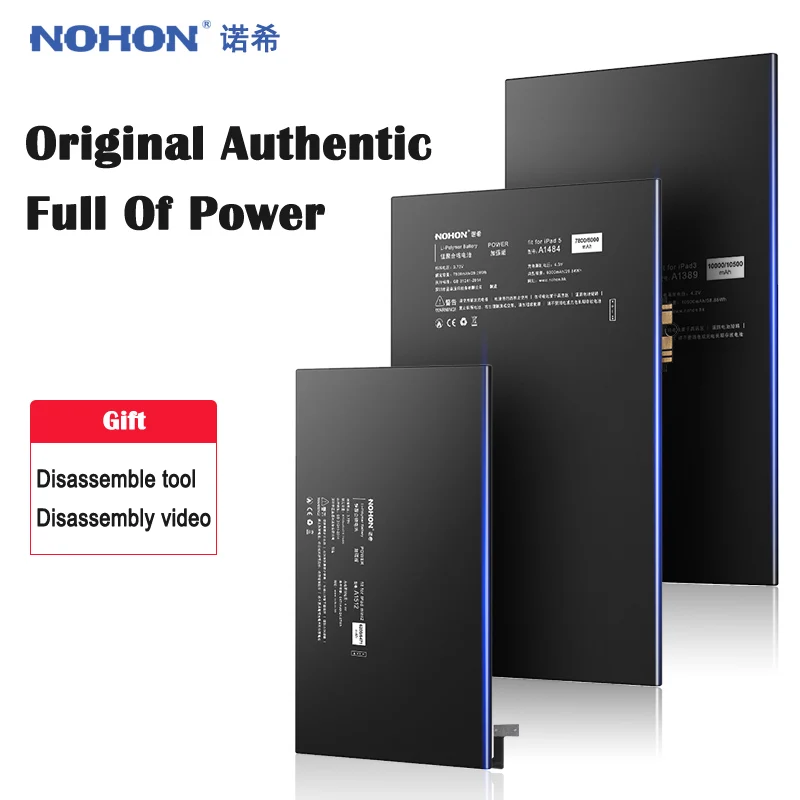 NOHON Батарея для iPad 3 4 iPad3 iPad4 3RD A1389 A1403 A1416 A1430 A1458 A1459 10500 мА/ч, замена планшет Bateria инструменты