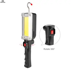 COB светодиодный фонарик супер яркий МАГНИТ usb-фонарики Torch Work Light для аварийного освещения открытый ремонт автомобиля капитальный ремонт