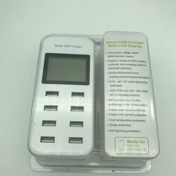 

Hot selling 8 Ports Universal USB Charger Adapter for mobile phone charging fast and safety