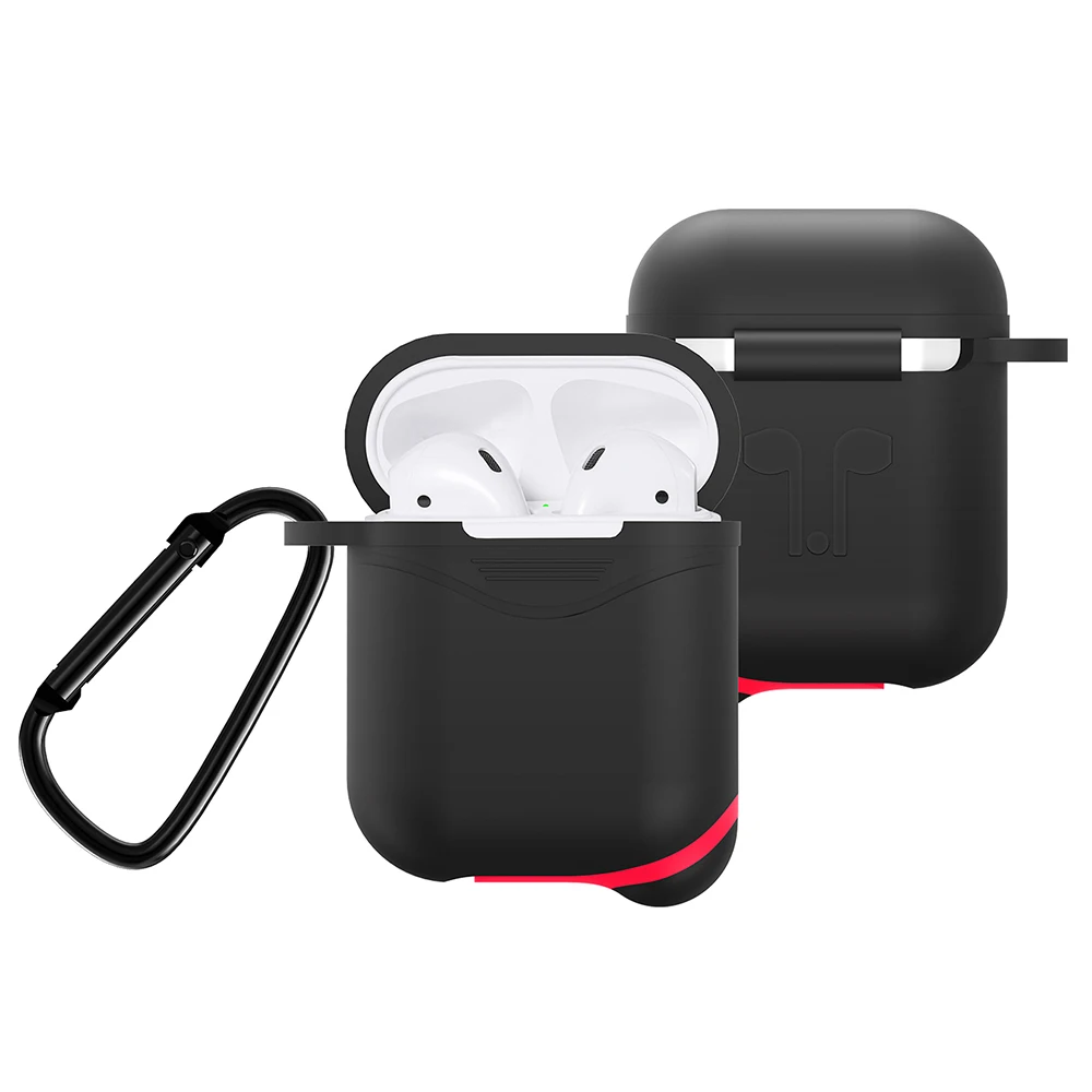 Silicone Case Earphones for Apple Airpods Bluetooth Wireless Earphone Anti-fall waterproof case Luminous Night (Just box)