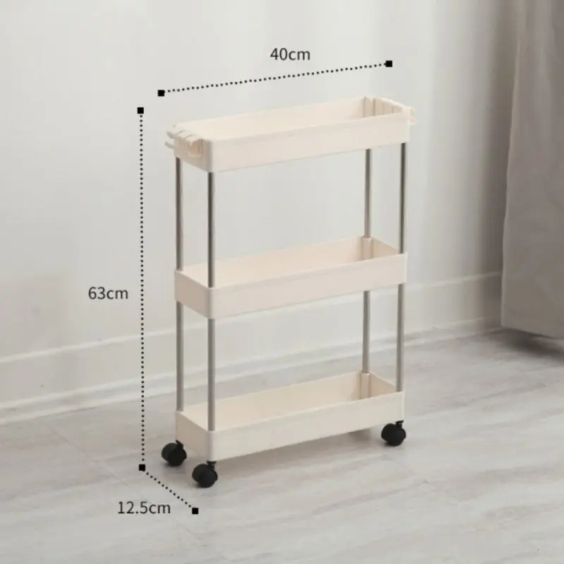 Кухонная подвижная стойка для холодильника, размещая детали полки с колесами, аксессуары для ванной комнаты