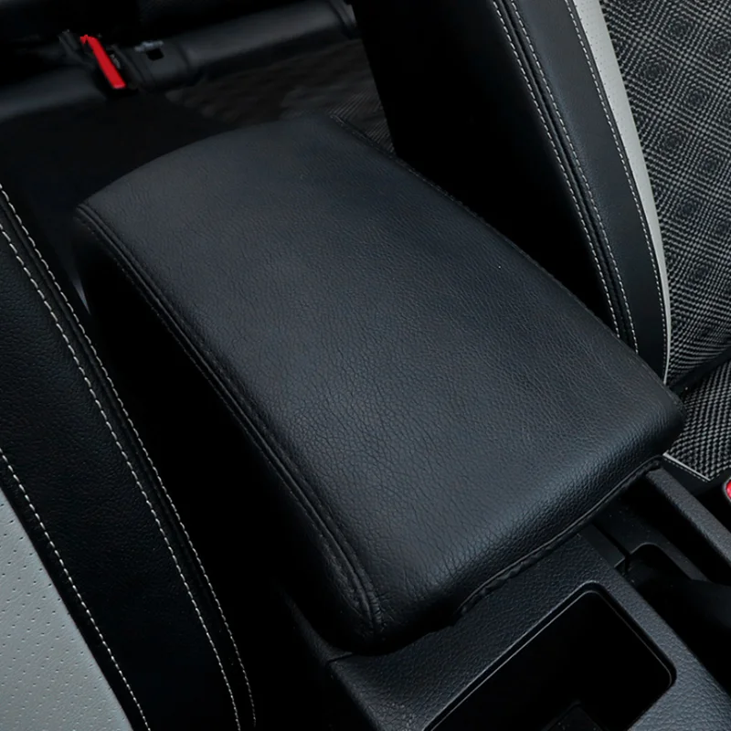 Color Name : Black Bracciolo auto Pelle bracciolo centrale copertura misura for il Nissan Qashqai 2008-2011 2012 2013 2014 2015 2016 2017 Centro di controllo bracciolo Box Cover Trim