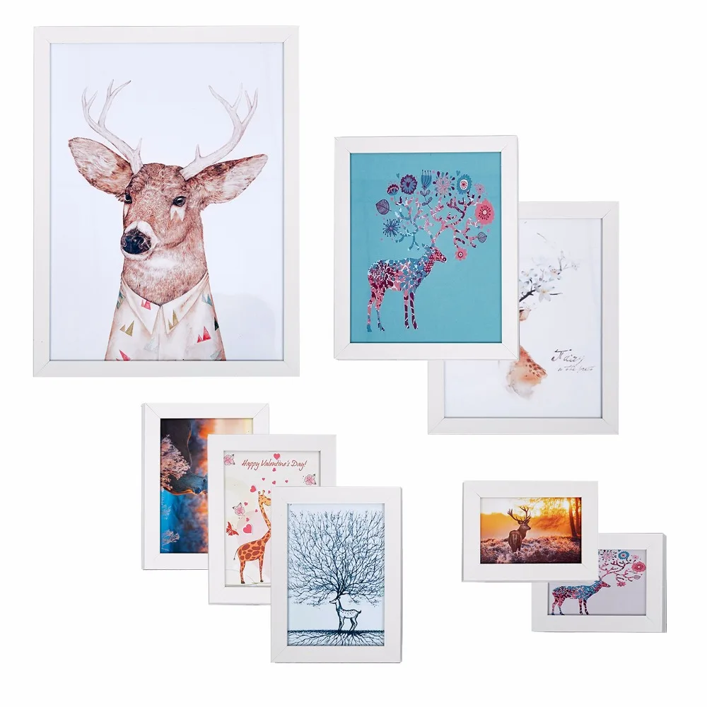 Wall 8 Boxes Photo Frame Home Decor Multi frame 8 Pcs/Set Picture