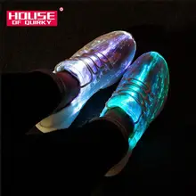 Размеры 25-46, летние светодиодные волоконно-оптические туфли для мальчиков и девочек, мужские и женские светящиеся кроссовки с зарядкой от USB, мужская обувь, светильник, спортивная обувь