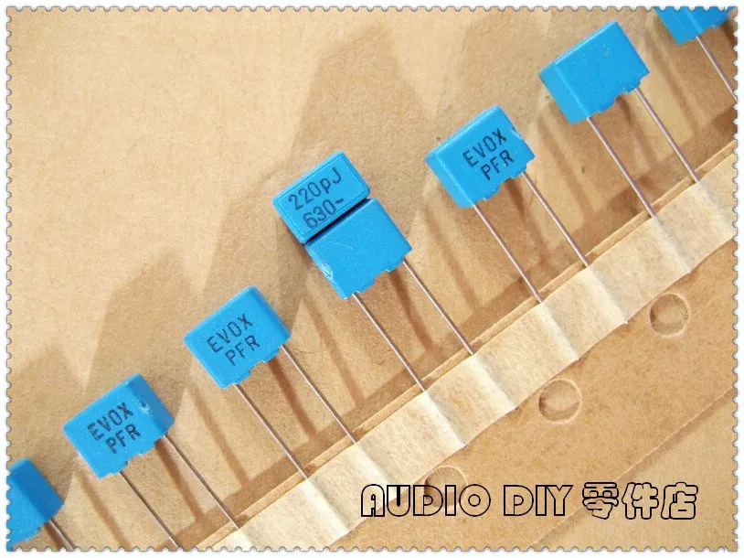 

10PCS/50PCS EVOX PFR 220pF 630V 630v220pf 5% MKP film capacitor 0.22nF 221