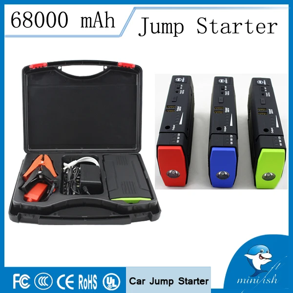imágenes para Multifunción Mini Coche Salto de Arranque 68000 mAh Para 12 V Coche Con Batería Portátil Estación de Energía de Arranque Salto de Emergencia Del Coche imágenes para Multifunción Mini Coche Salto de Arranque 68000 mAh Para 12 V Coche Con Batería Portátil Estación de Energía de Arranque Salto de Emergencia Del Coche
