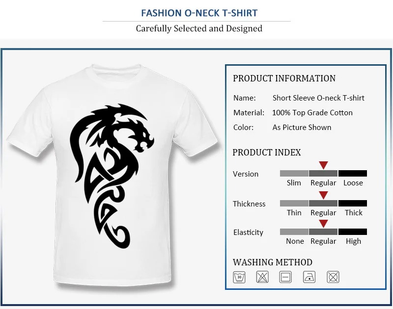 6-2-dragon-tattoos-pic O-Neck Mens T Shirts Summer Family Tops Tees Short Sleeve Funny Pure Cotton Printed Tee-Shirts 6-2-dragon-tattoos-pic
