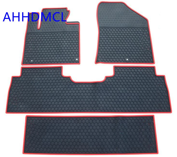 AHHDMCL Car Rubber Floor Mat Non Slip Mats Feet Rugs For Kia Sorento 7