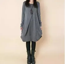 M-3XL 2016 Cotton Maternity Dress 2016 Autumn & Winter Fashion Loose Clothes for Pregnant Women Vintage Clothing for Pregnancy