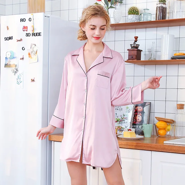 pink satin nightdress