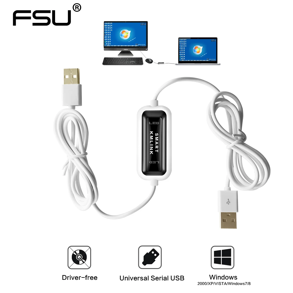 

Newest Smart KM Link compatibility with Win 2000/Win XP/Win Vista Win7/8 for PC to PC KM Date transfer faster