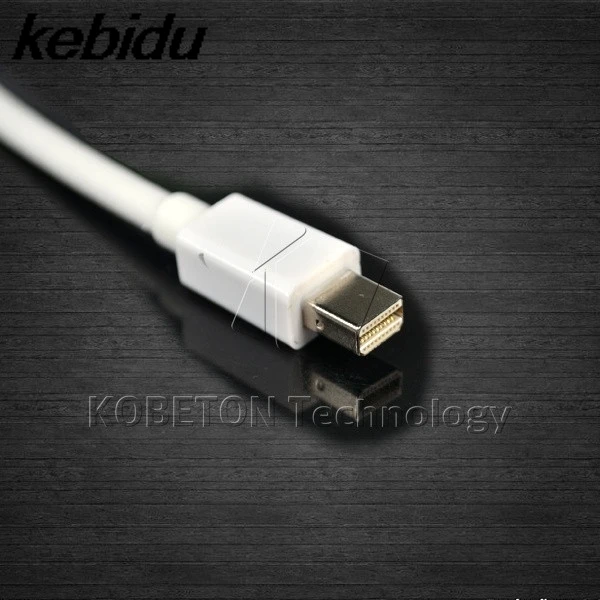 Kebidu мужчинами 1.8 м Mini DP к HDMI кабель Thunderbolt адаптер Mini DisplayPort/HDMI для MacBook Pro air Для IMAC
