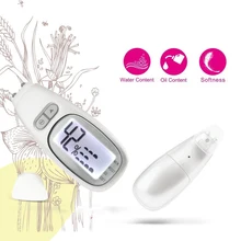 Портативный точное Домашнее использование цифровой медицинский ЖК-дисплей монитор небольшой простой в использовании анализ кожи тестер спа содержание влаги масла