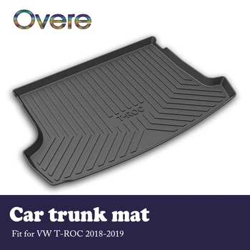 

Overe 1Set Car Cargo rear trunk mat For VW T-Roc 2018 2019 Styling Anti-slip carpet Waterproof mat Boot Liner Tray Accessories
