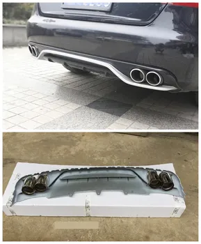 

For Audi A4 B8 2009 2010 2011 2012 Rear Lip Spoiler High Quality PP Bumper Diffuser Auto Accessories