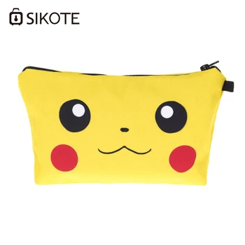 

SIKOTE New Fashionable Cute Cartoon Animal Coin Bag Zipper Makeup Cases Cosmetic Bag Lovely Styles Canvas Change Bag Purse
