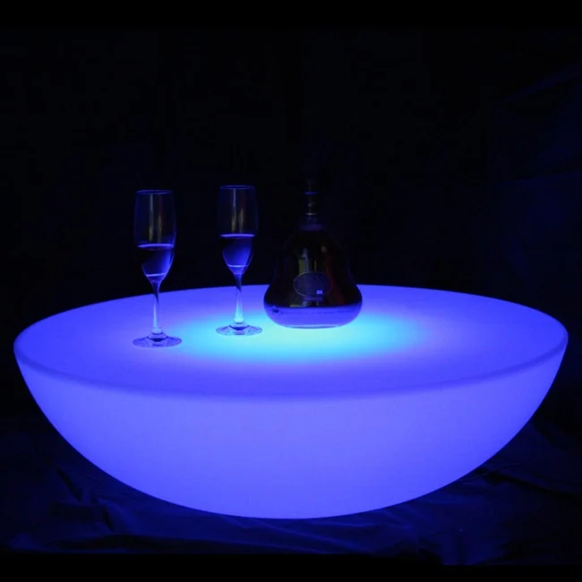 Brand New Hot sale Waterproof LED Coffee Table color changing Bar Furniture SK-LF17 (D80*H22cm) 2pcs/Lot