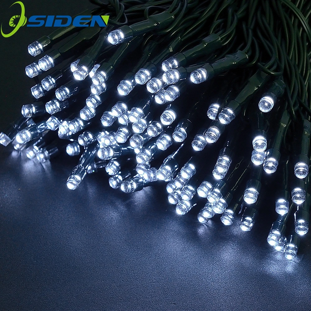 22 м 200led Солнечный светодиодный струнный светильник 12 100LED RGB Одноцветный