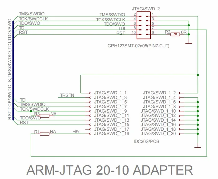 1 Pcs X Arm Jtag 10 Jtag Pin 0 1 To 10 Pin 0 05 Adapter Jtag Pins Pin 1jtag Adapter Aliexpress