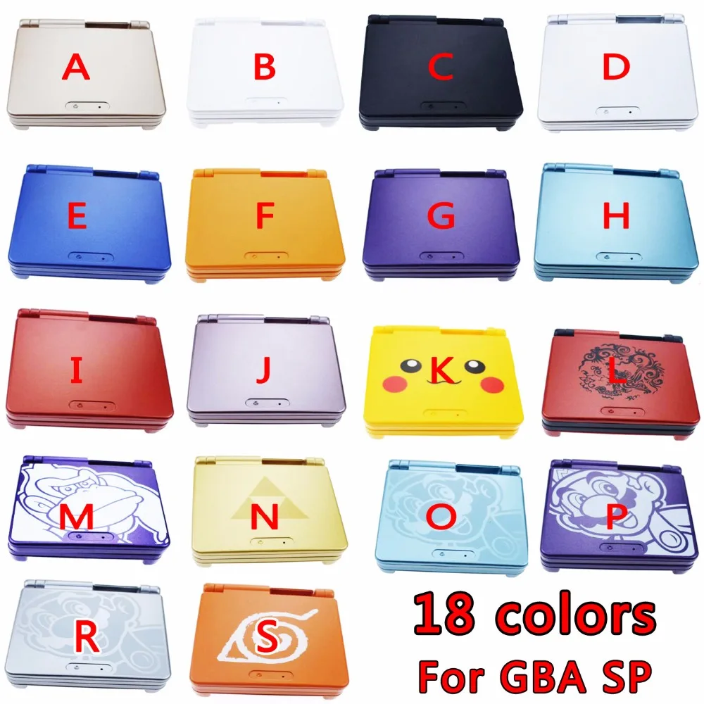 

ChengHaoRan 18 color to choose 1pcs wholesale Housing Shell Case for GBA SP for Gameboy Advance SP housing shell case buttons