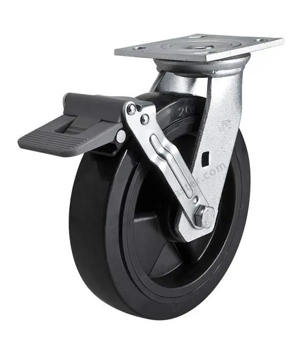 1PC EDL Heavy Duty 8 Inch Casters Wheels 420Kg Polyurethane PU Wheels